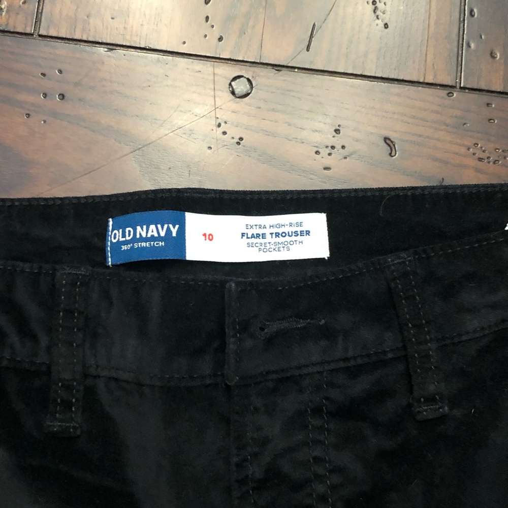 Old Navy Jet Black High-Rise Trousers